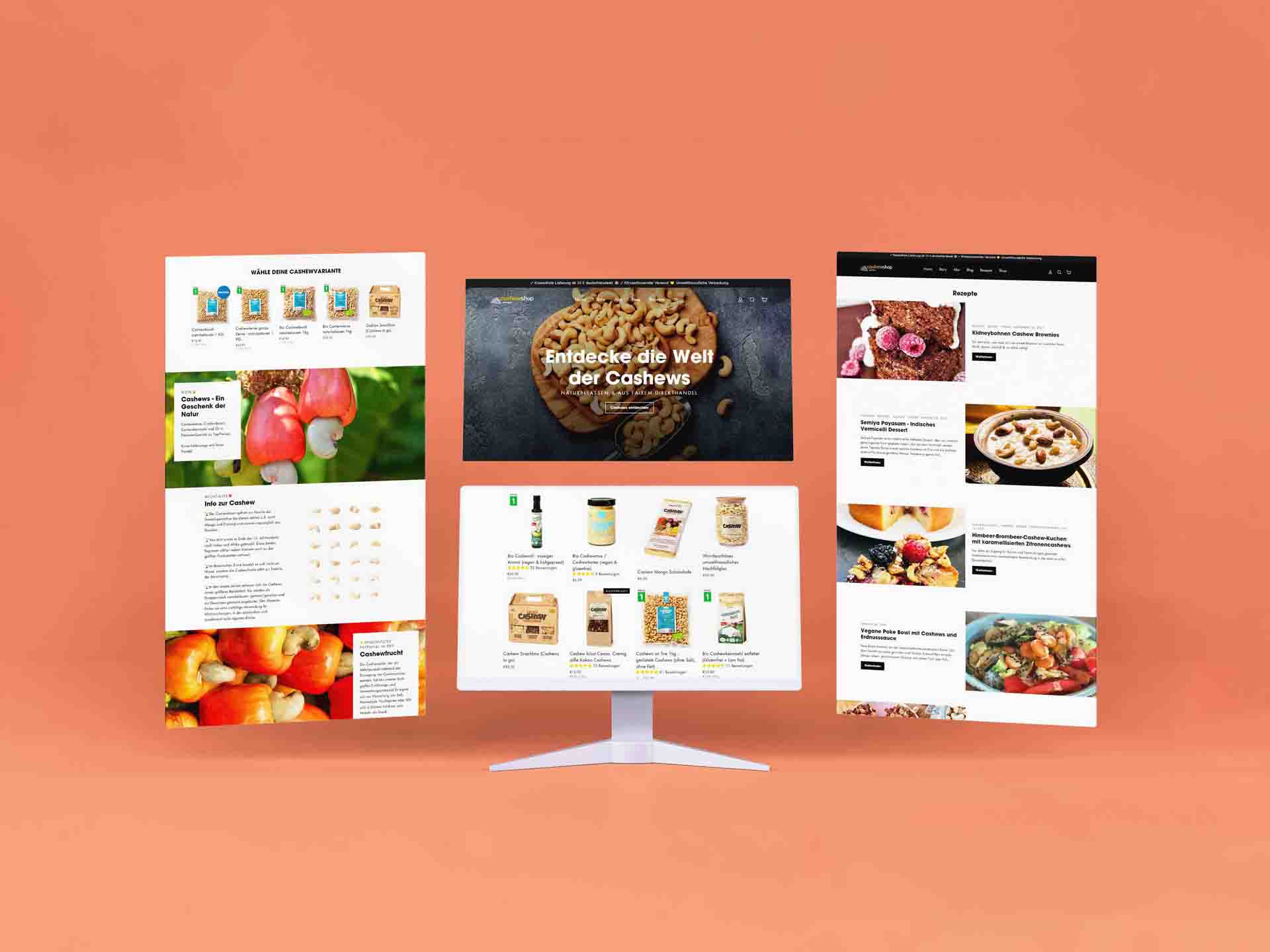 Cashew Shop E-Commerce Responsive Platform Development